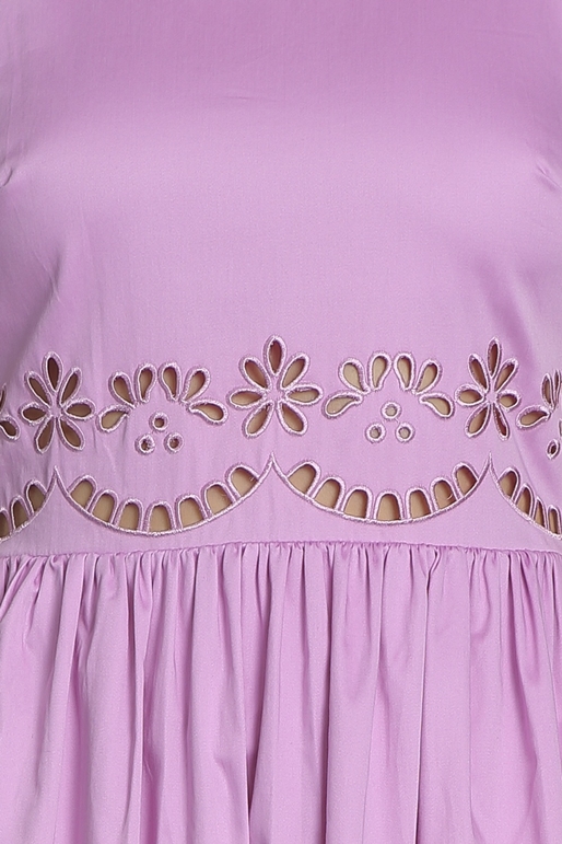 TED BAKER-Μίντι φόρεμα TED BAKER VIIOLET A LINE ροζ 